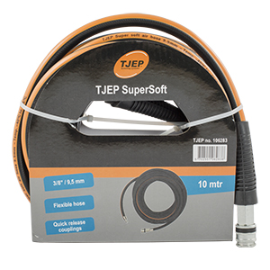 Tuyau TJEP SuperSoft, 3/8", 10 m av. embout & racc.rapide