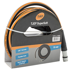 Tuyau TJEP SuperSoft, 3/8", 10 m av. embout & racc.rapide